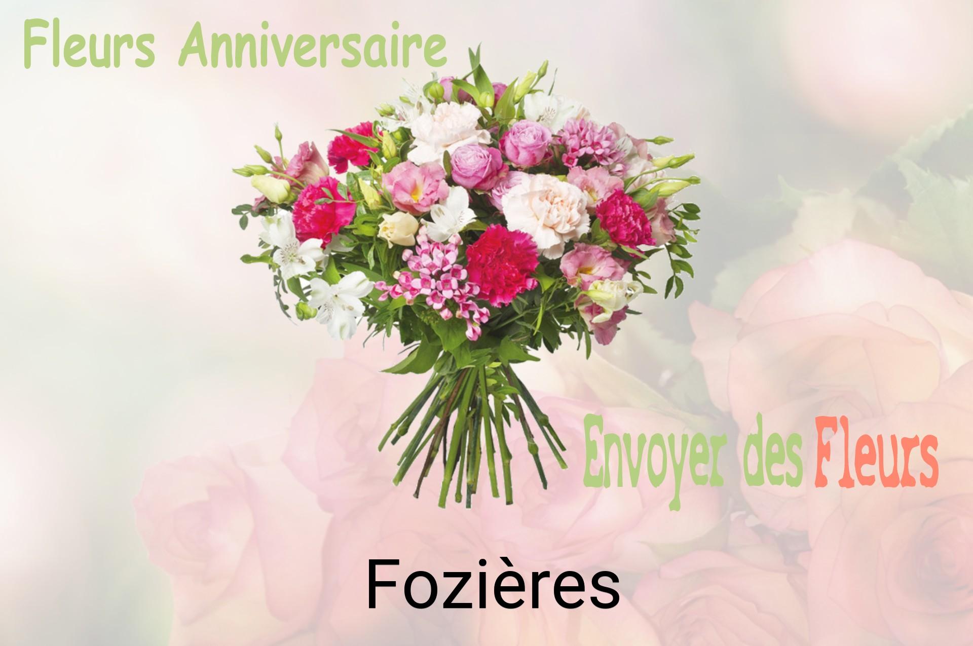Bouquet de fleurs d’anniversaire livré à Fozières
