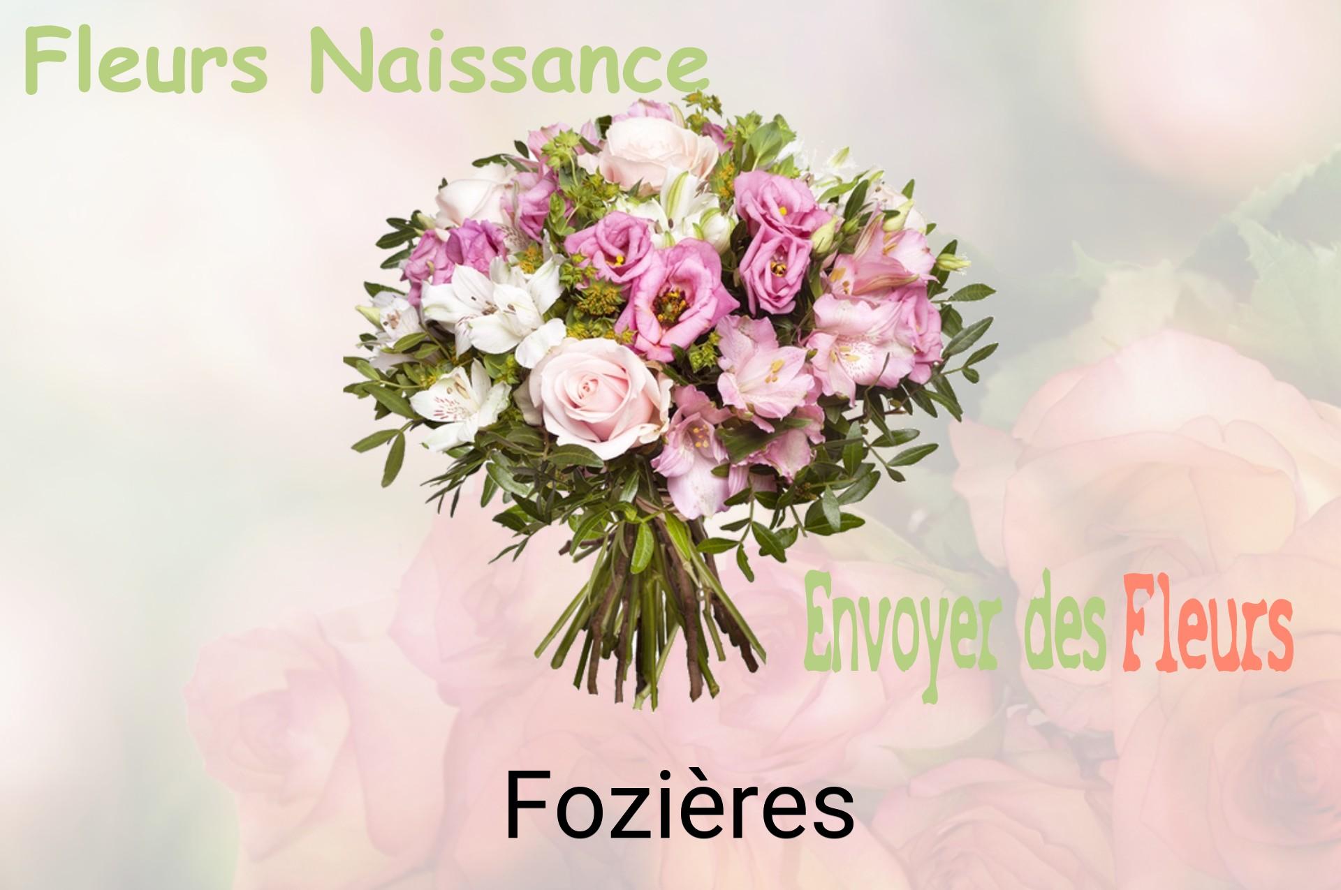 Bouquet de fleurs de naissance livré à Fozières